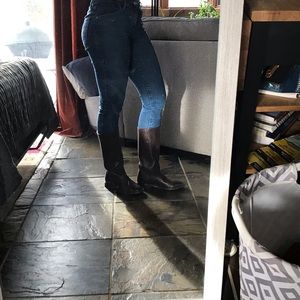 Frye brown leather riding boots